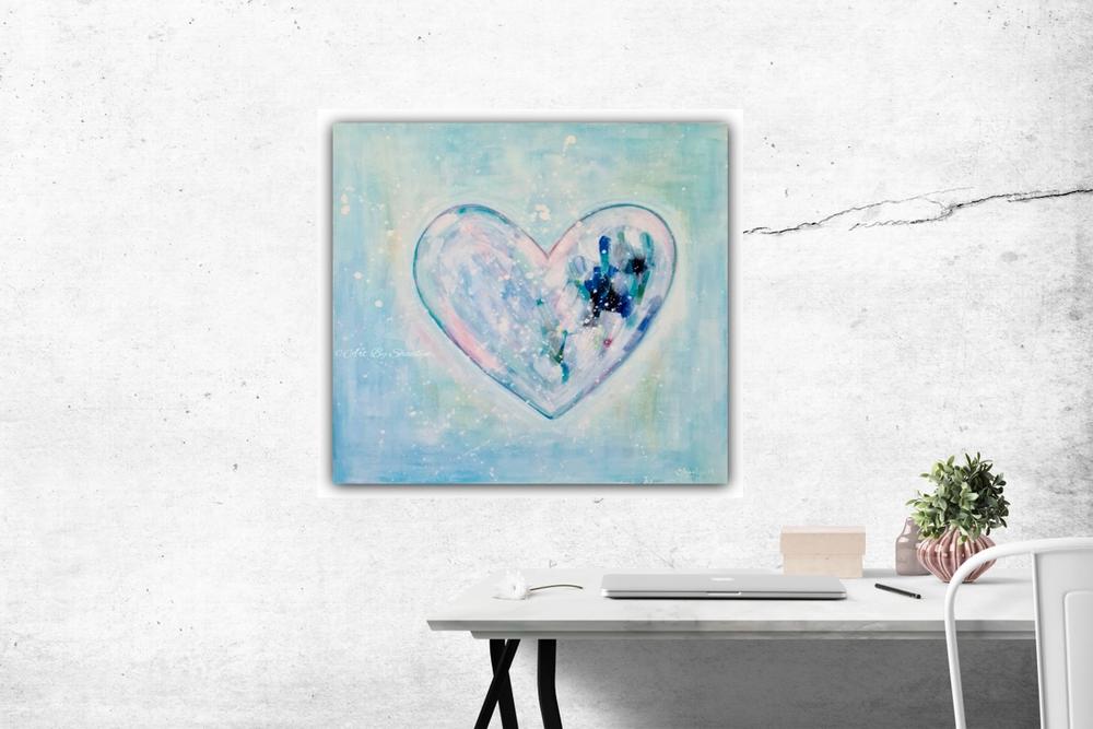 The Heart on Wall Painting