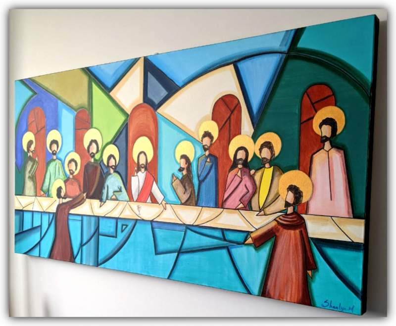 The Last Supper on Wall Painting