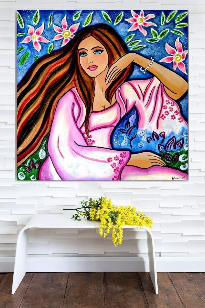 Dreaming of Spring on Wall Painting