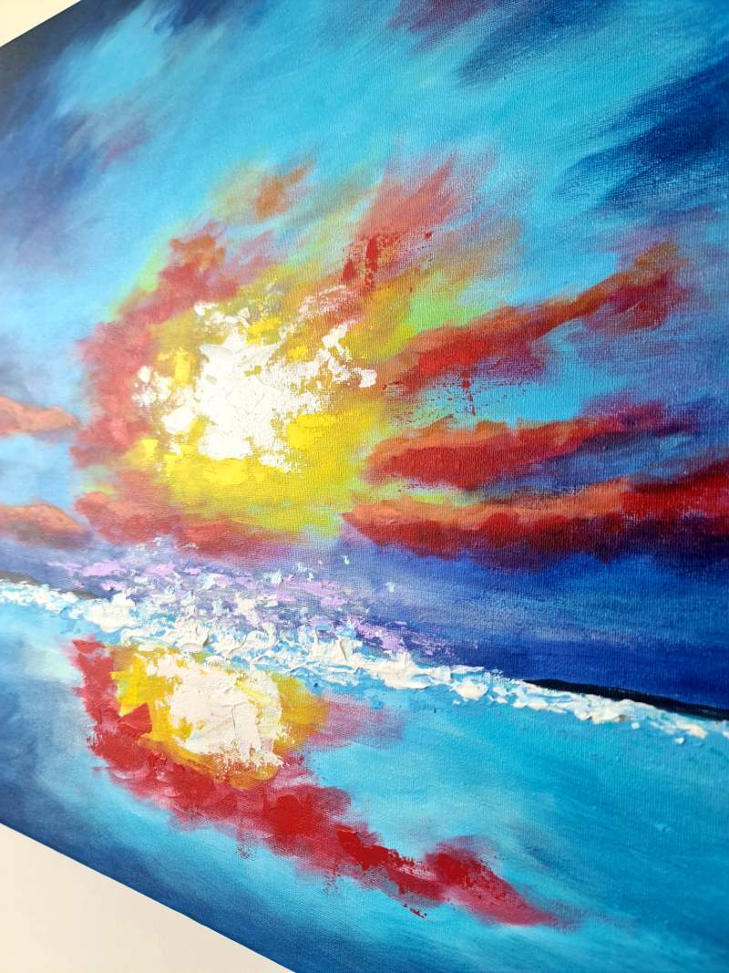 Supernova on Wall Painting side ways