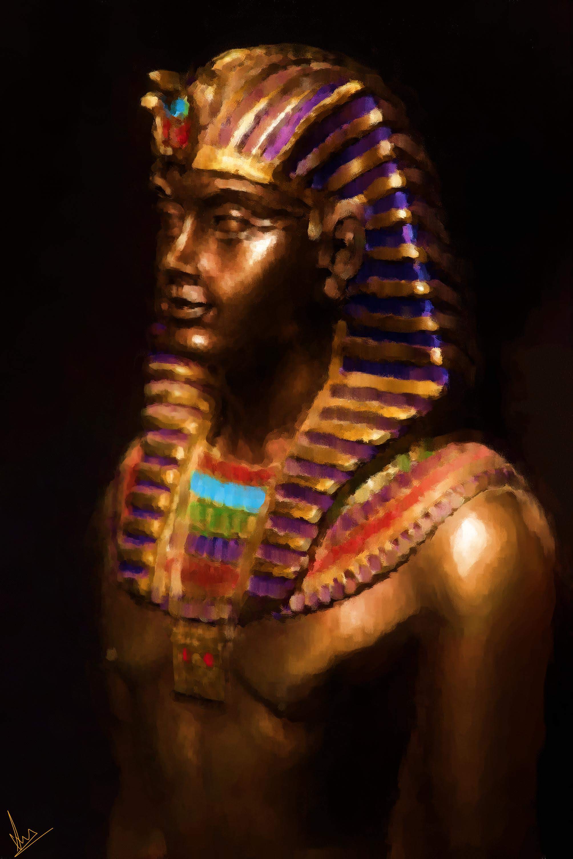 Egyptian Pharaoh - A digital painting by Shaalyn Monteiro